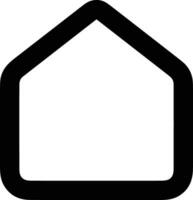 Home outline icon symbol vector image. Illustration of the house real estate graphic property design image