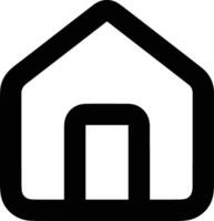 Home outline icon symbol vector image. Illustration of the house real estate graphic property design image