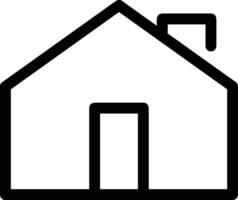 Home outline icon symbol vector image. Illustration of the house real estate graphic property design image