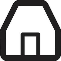 Home outline icon symbol vector image. Illustration of the house real estate graphic property design image