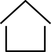 Home outline icon symbol vector image. Illustration of the house real estate graphic property design image