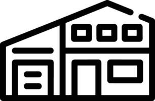 Home outline icon symbol vector image. Illustration of the house real estate graphic property design image