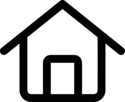 Home outline icon symbol vector image. Illustration of the house real estate graphic property design image