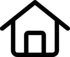 Home outline icon symbol vector image. Illustration of the house real estate graphic property design image