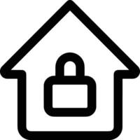 Home outline icon symbol vector image. Illustration of the house real estate graphic property design image