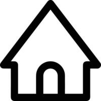 Home outline icon symbol vector image. Illustration of the house real estate graphic property design image