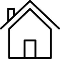 Home outline icon symbol vector image. Illustration of the house real estate graphic property design image