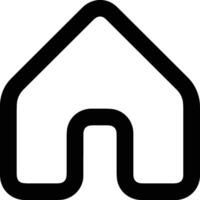 Home outline icon symbol vector image. Illustration of the house real estate graphic property design image