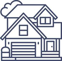 Home outline icon symbol vector image. Illustration of the house real estate graphic property design image