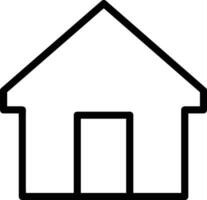 Home outline icon symbol vector image. Illustration of the house real estate graphic property design image