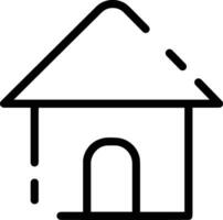 Home outline icon symbol vector image. Illustration of the house real estate graphic property design image