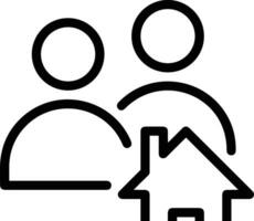 Home outline icon symbol vector image. Illustration of the house real estate graphic property design image