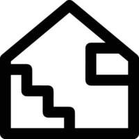 Home outline icon symbol vector image. Illustration of the house real estate graphic property design image