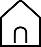 Home outline icon symbol vector image. Illustration of the house real estate graphic property design image