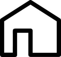 Home outline icon symbol vector image. Illustration of the house real estate graphic property design image