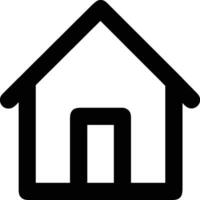 Home outline icon symbol vector image. Illustration of the house real estate graphic property design image