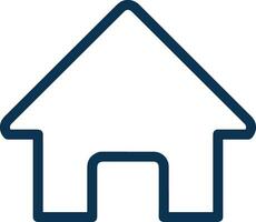 Home outline icon symbol vector image. Illustration of the house real estate graphic property design image