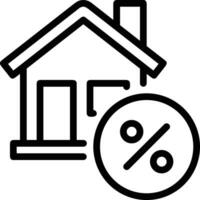 Home outline icon symbol vector image. Illustration of the house real estate graphic property design image