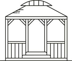 Home outline icon symbol vector image. Illustration of the house real estate graphic property design image