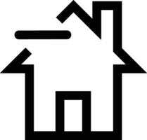 Home outline icon symbol vector image. Illustration of the house real estate graphic property design image