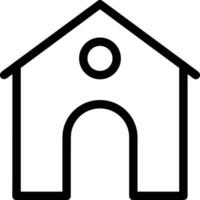 Home outline icon symbol vector image. Illustration of the house real estate graphic property design image