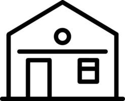 Home outline icon symbol vector image. Illustration of the house real estate graphic property design image