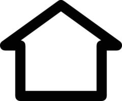 Home outline icon symbol vector image. Illustration of the house real estate graphic property design image