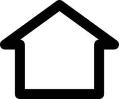 Home outline icon symbol vector image. Illustration of the house real estate graphic property design image