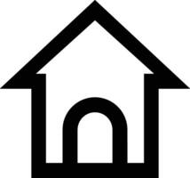 Home outline icon symbol vector image. Illustration of the house real estate graphic property design image