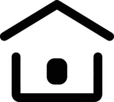 Home outline icon symbol vector image. Illustration of the house real estate graphic property design image