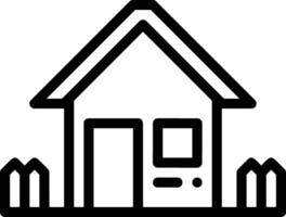 Home outline icon symbol vector image. Illustration of the house real estate graphic property design image