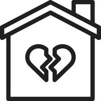 Home outline icon symbol vector image. Illustration of the house real estate graphic property design image