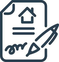 Home outline icon symbol vector image. Illustration of the house real estate graphic property design image