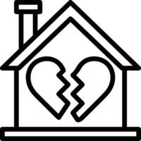 Home outline icon symbol vector image. Illustration of the house real estate graphic property design image