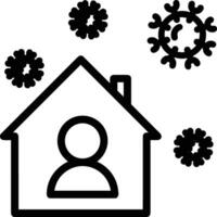 Home outline icon symbol vector image. Illustration of the house real estate graphic property design image