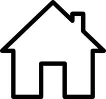 Home outline icon symbol vector image. Illustration of the house real estate graphic property design image