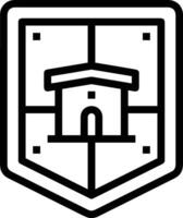 Home outline icon symbol vector image. Illustration of the house real estate graphic property design image
