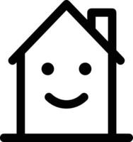 Home outline icon symbol vector image. Illustration of the house real estate graphic property design image