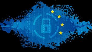 generale dati protezione regolamento - GDPR hi-tech movimento animato sfondo video