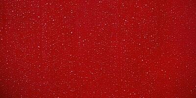 rojo metálico antecedentes con gotas de lluvia. bandera Talla rojo pintado antecedentes. foto