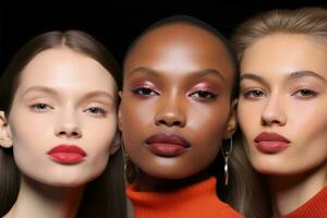 AI generated Runway Fashion Week Makeup Trends photo