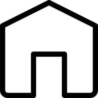 Home outline icon symbol vector image. Illustration of the house real estate graphic property design image