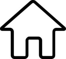 Home outline icon symbol vector image. Illustration of the house real estate graphic property design image