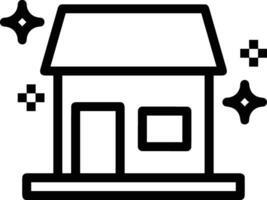 Home outline icon symbol vector image. Illustration of the house real estate graphic property design image