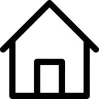Home outline icon symbol vector image. Illustration of the house real estate graphic property design image