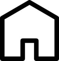 Home outline icon symbol vector image. Illustration of the house real estate graphic property design image