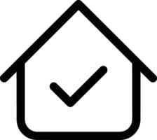 Home outline icon symbol vector image. Illustration of the house real estate graphic property design image