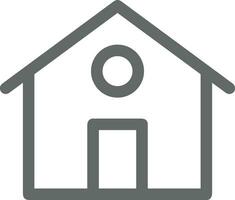 Home outline icon symbol vector image. Illustration of the house real estate graphic property design image