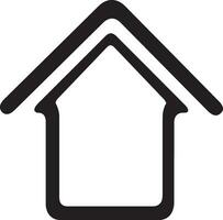 Home outline icon symbol vector image. Illustration of the house real estate graphic property design image