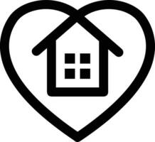 Home outline icon symbol vector image. Illustration of the house real estate graphic property design image